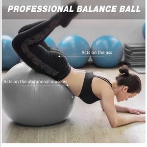 Exercise ball with hand pump 21.6 in / 55 cm